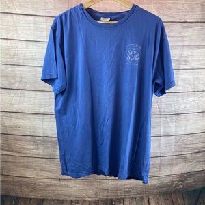 Men's Short Sleeve Crew Neck T-Shirt — Blue